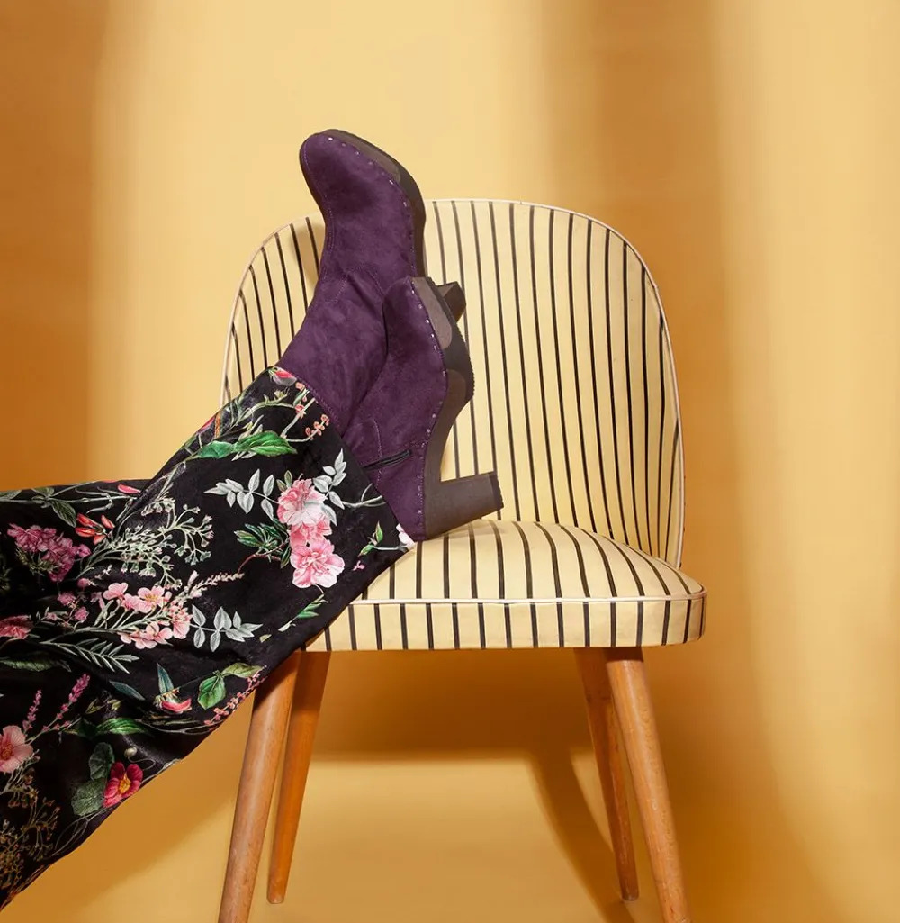 Fabia Vegan Velourseffekt Viola (Dunkel)-SOFTCLOX Online