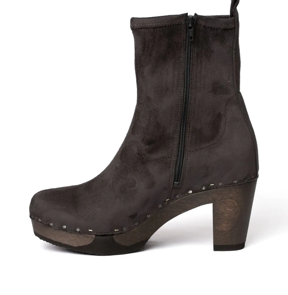 Fabia Vegan Velourseffekt Grau (Dunkel)-SOFTCLOX Online