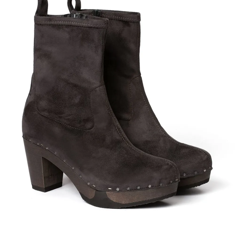 Fabia Vegan Velourseffekt Grau (Dunkel)-SOFTCLOX Online