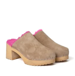 Hanja Kaschmir/Plusch Taupe/Pink (Natur)-SOFTCLOX Sale
