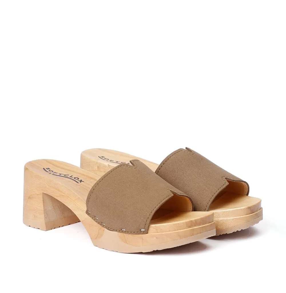 Henrietta Vegan Velourseffekt Tabacco (Natur)-SOFTCLOX New