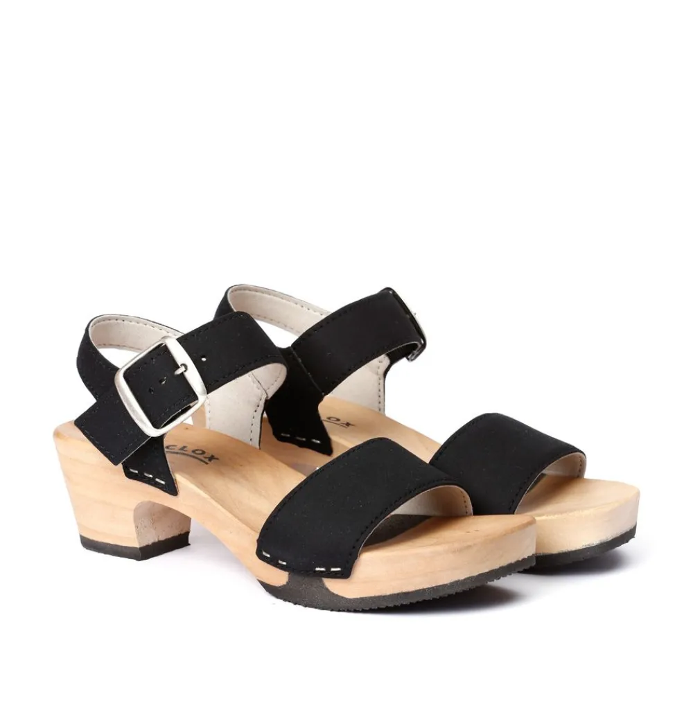 Kea Vegan Velourseffekt Schwarz (Hazelnut)-SOFTCLOX Fashion