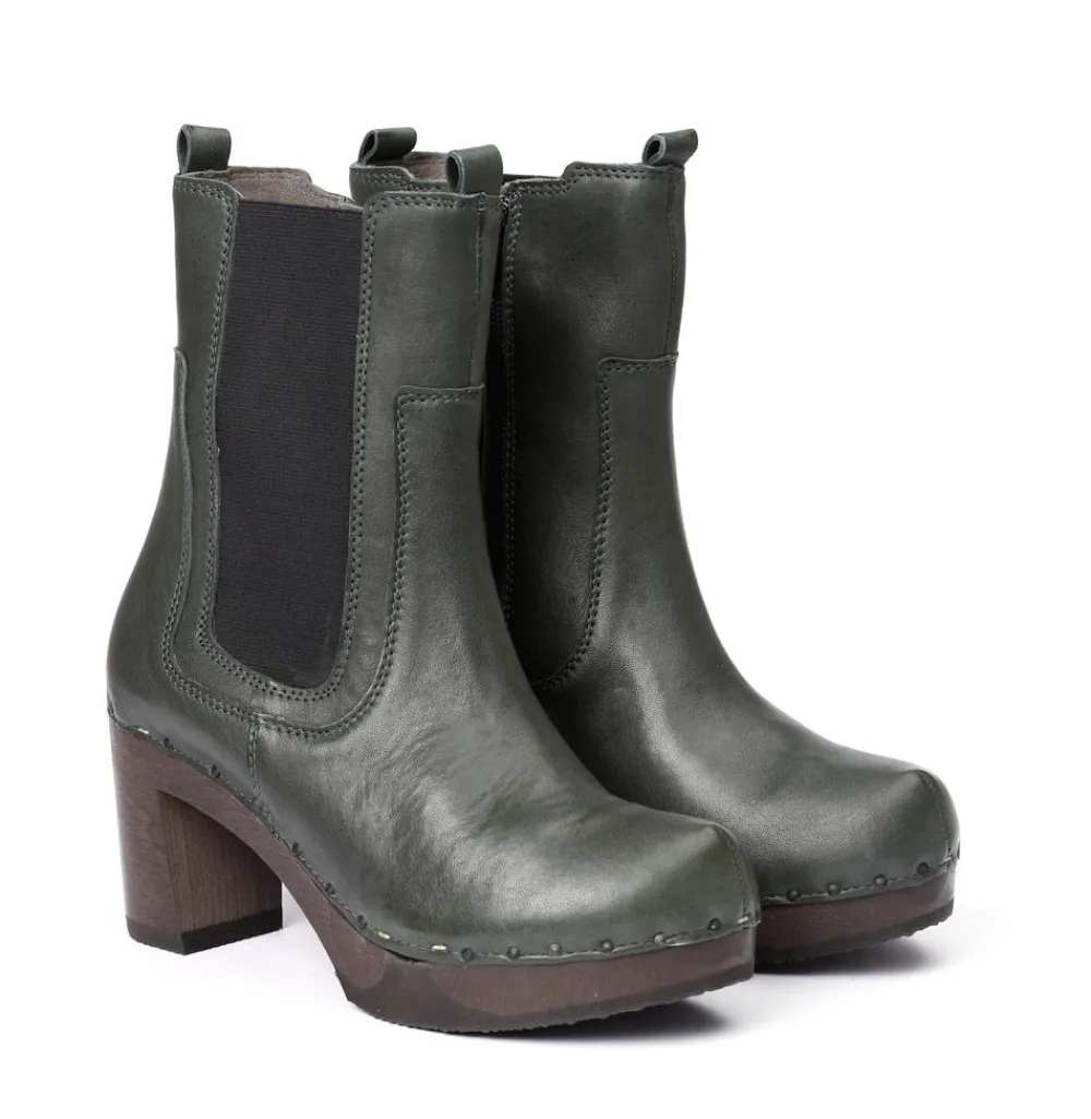 Laurentia Washed Nappa Oliv-SOFTCLOX Fashion