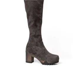 Olivera Vegan Velourseffekt Grau (Dunkel)-SOFTCLOX Outlet