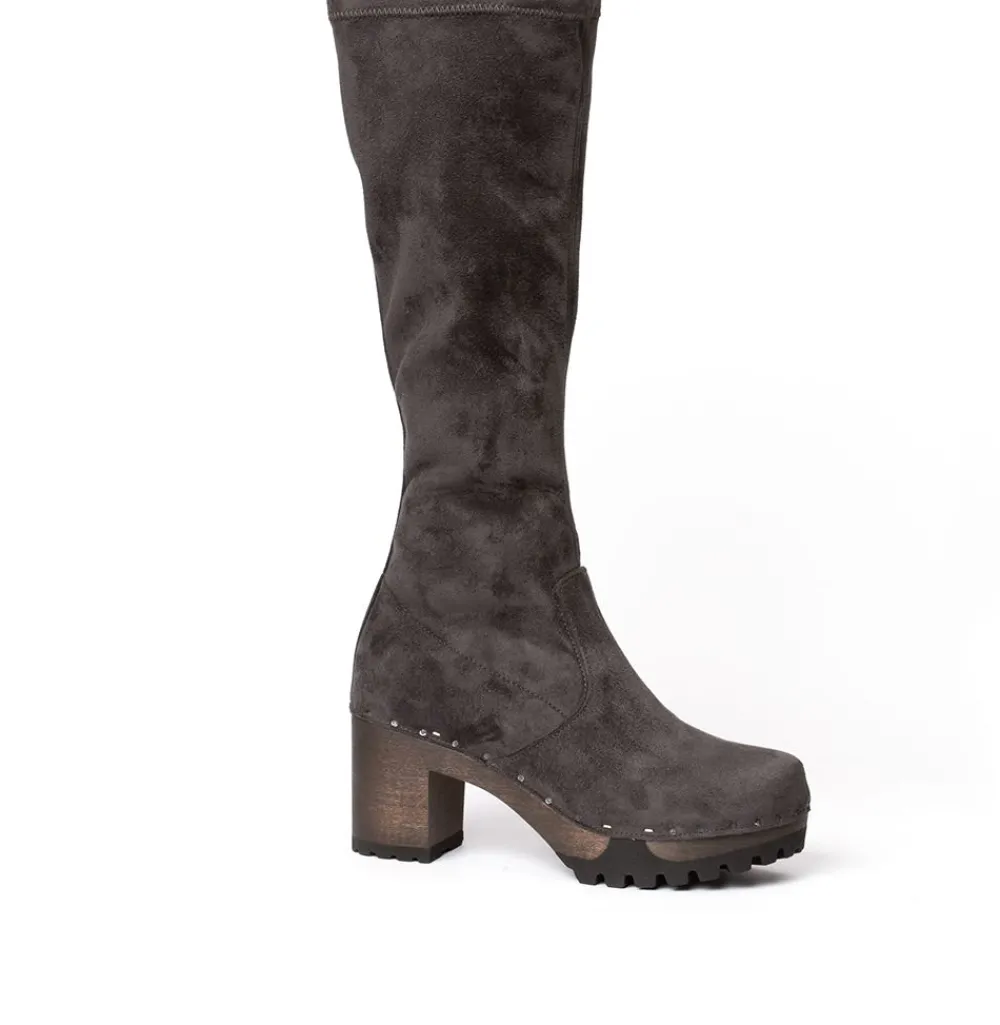 Olivera Vegan Velourseffekt Grau (Dunkel)-SOFTCLOX Outlet