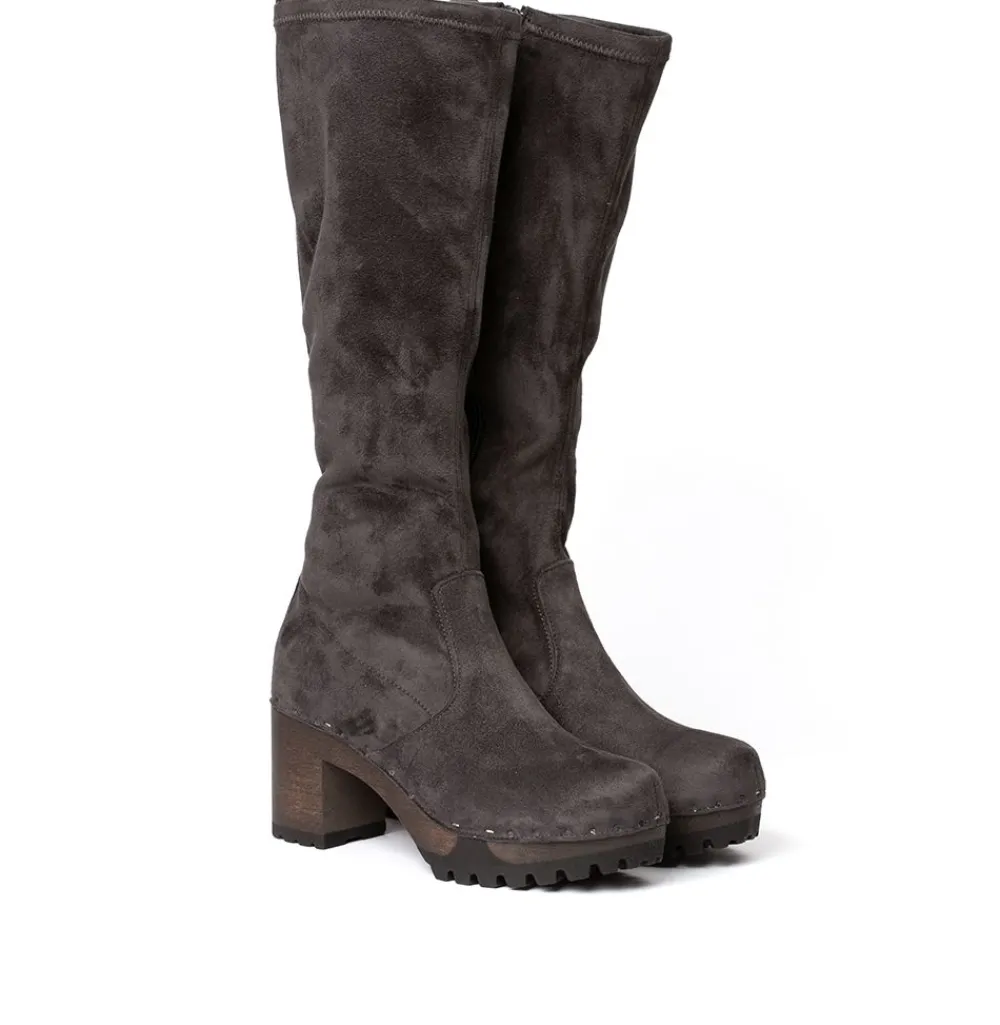 Olivera Vegan Velourseffekt Grau (Dunkel)-SOFTCLOX Outlet